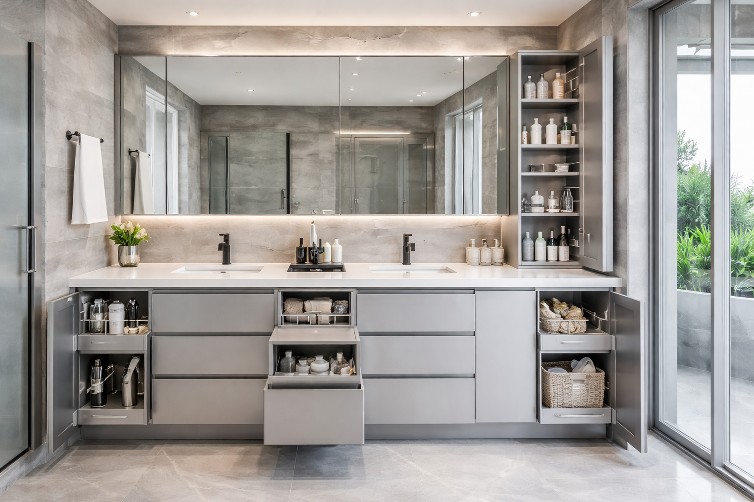 Aluminium Vanity